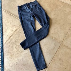 Hudson super skinny shinny black jeans size 28